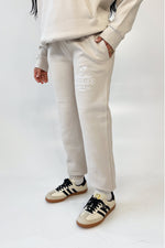 Studio Leisure palm tree bone embroidered relaxed jogger